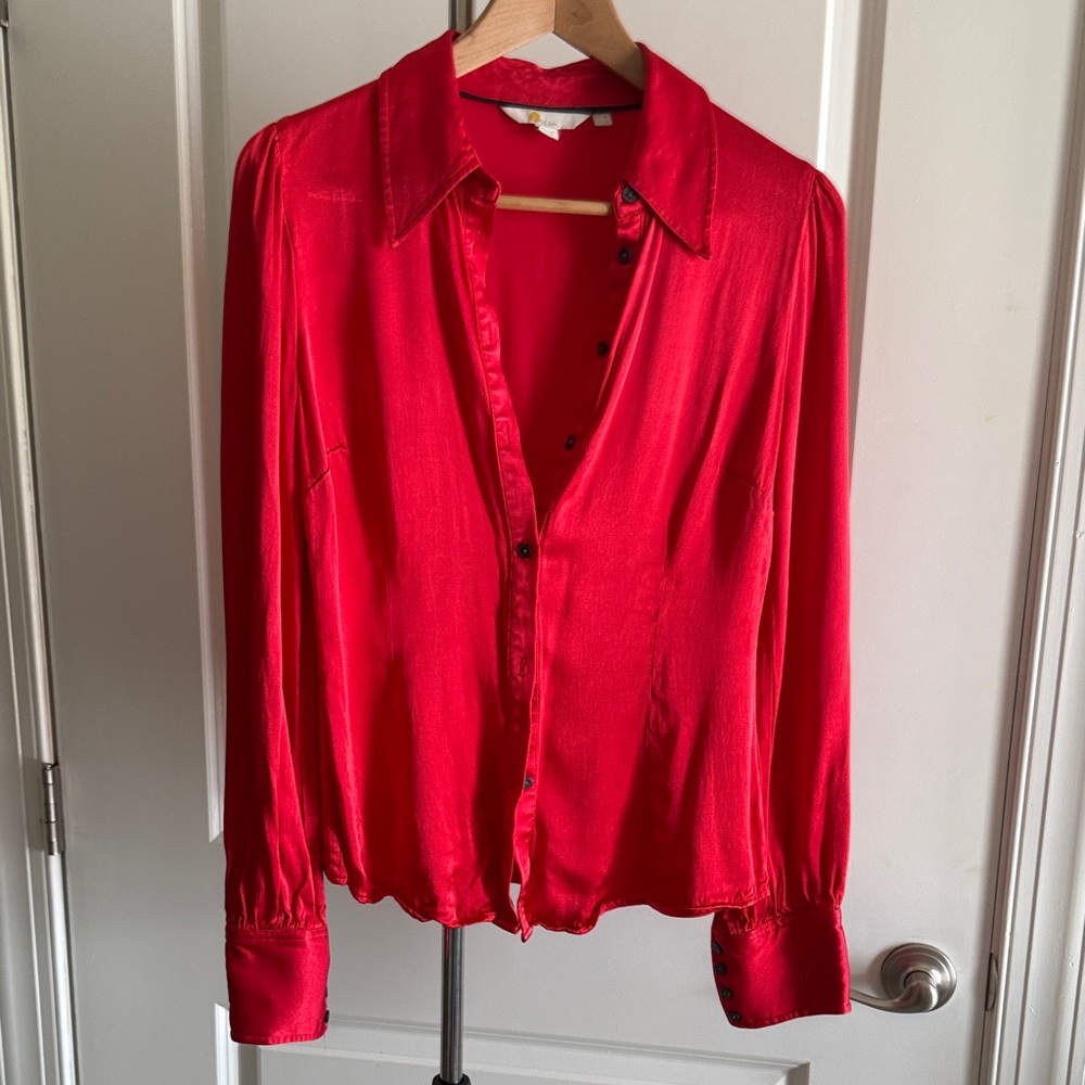 Boden Red Women's Blouse 4